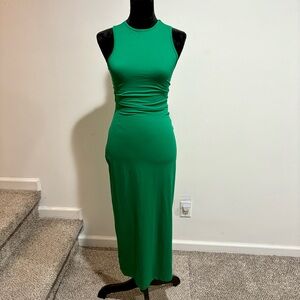 SHEIN Vibrant Green Sleeveless Maxi Dress